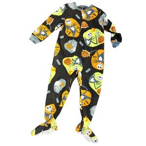 Disney Nightmare Before Christmas Fleece Footed Pajamas 4T‎ Jack Skellington
